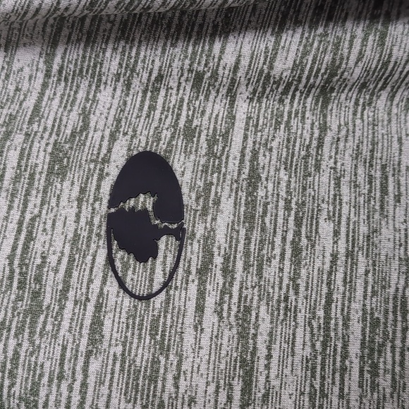 Mossy Oak Heather Green Fleece Quarter Zip Sweatshirt Size 2XL - Picture 3 of 5